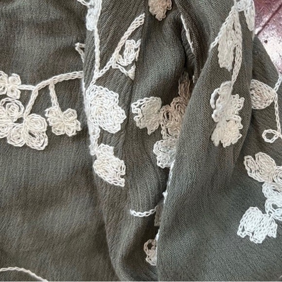 Altar’d State Long Bell Sleeve Olive Green Lexia Dress with Pockets Size XS - Picture 4 of 6